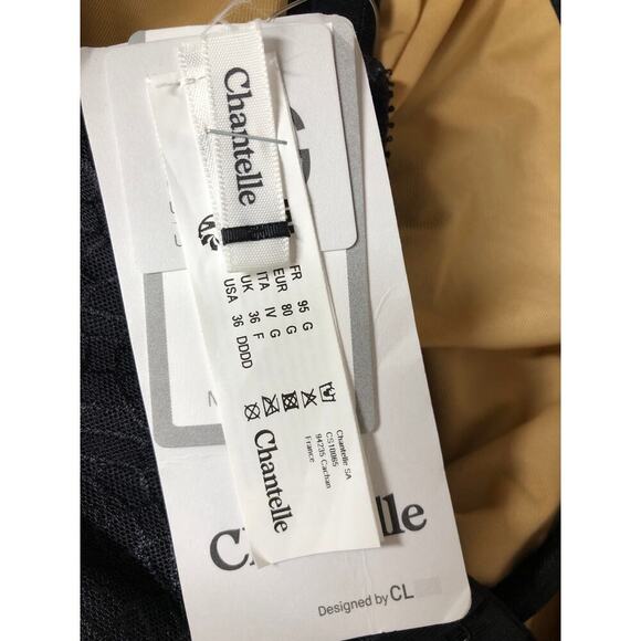 Chantelle Magnifique Bra Seamless Underwired Unlined Minimizer Black NWT 36DDDD - Picture 5 of 8